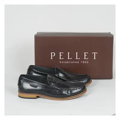 Pellet BASILE men's Loafers / Casual Shoes in Black