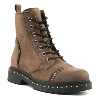 Justinreess England Charlotte women's Low Ankle Boots in Brown