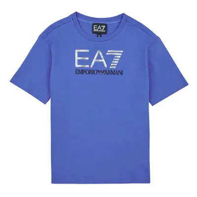 Emporio Armani EA7 VISIBILITY TSHIRT boys's Children's T shirt in Blue