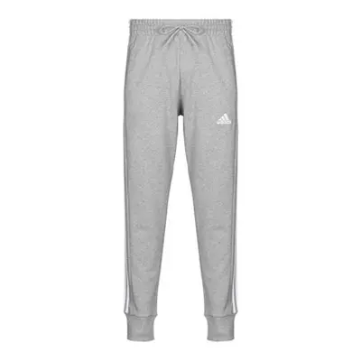 Adidas Essentials French Terry Tapered Cuff 3-Stripes Joggers men's Sportswear in Grey