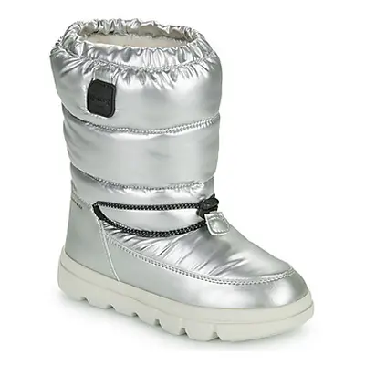 Geox J WILLABOOM GIRL B A girls's Children's Snow boots in Silver