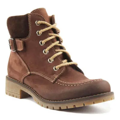 Justinreess England Emma women's Low Ankle Boots in Brown