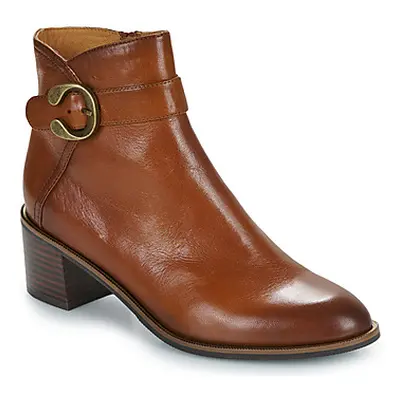 Mam'Zelle TIRIBA women's Low Ankle Boots in Brown