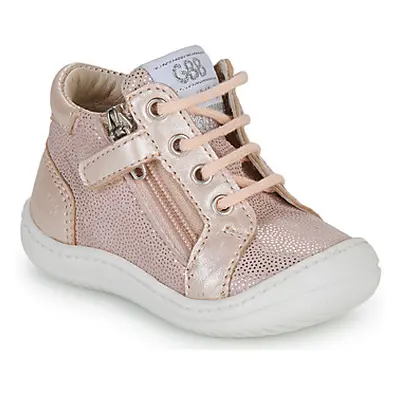 GBB FLEXOO ZIPETTE girls's Children's Shoes (High-top Trainers) in Pink