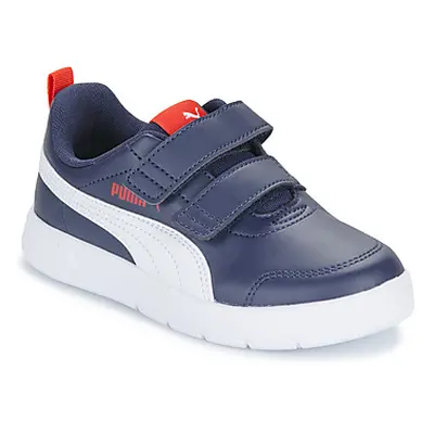 Puma Courtflex V3 V PS boys's Children's Shoes (Trainers) in Blue