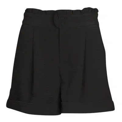 Only ONLROSEMARY HW FRILL WAFFLE SHORTS PNT women's Shorts in Black