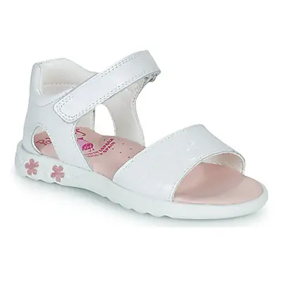 Pablosky TAVID girls's Children's Sandals in White