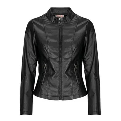 Moony Mood POUR women's Leather jacket in Black