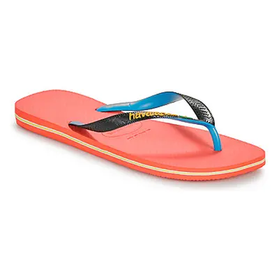 Havaianas BRASIL MIX men's Flip flops / Sandals (Shoes) in Orange