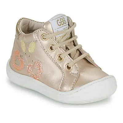 GBB FLEXOO LOVELY girls's Children's Shoes (High-top Trainers) in Gold