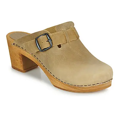 Sanita MALULO SQUARE OPEN women's Clogs (Shoes) in Brown