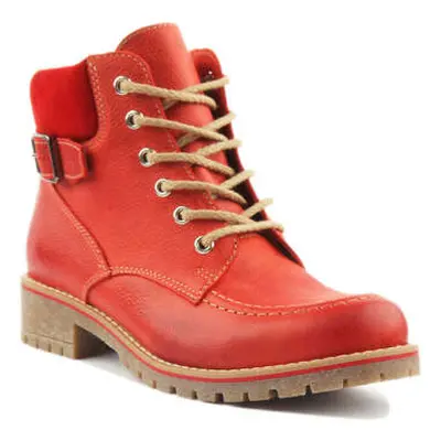 Justinreess England Emma women's Low Ankle Boots in Red