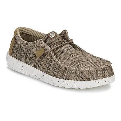 HEYDUDE Wally Sox men's Slip-ons (Shoes) in Brown