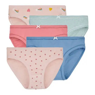 Petit Bateau LOT CULOTTE X5 girls's Knickers/panties in Multicolour