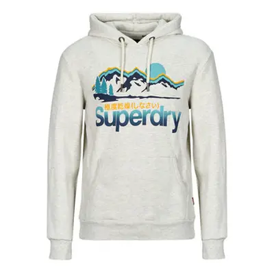 Superdry HOODED GREAT OUTDOORS men's Sweatshirt in Beige