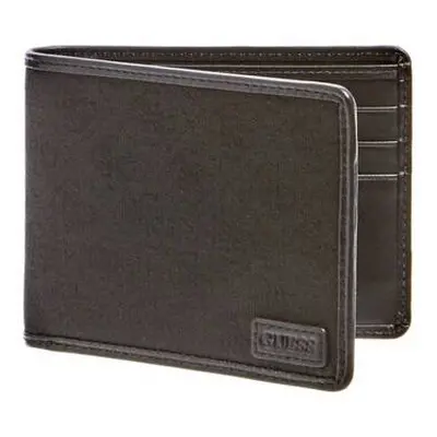 Guess Dan Logo Men's Flat Billfold Leather Wallet men's Purse wallet in Brown