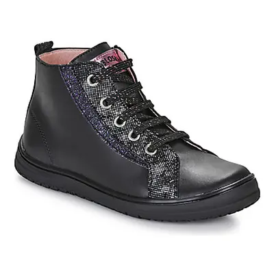 Pablosky 436015J girls's Children's Shoes (High-top Trainers) in Black