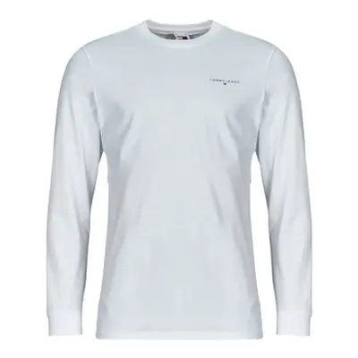 Tommy Jeans TJM SLIM LINEAR CHST L/S TEE EXT men's in White