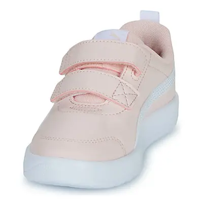 Puma Courtflex V3 V PS girls's Children's Shoes (Trainers) in Pink