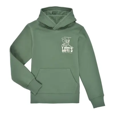 Levis LVB LASSO IT UP HOODIE boys's Children's sweatshirt in Green