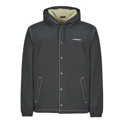 Quiksilver RAIN CLOUD WARM HOODED COACH men's Jacket in Black