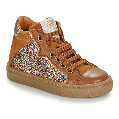 GBB JAYNE girls's Children's Shoes (High-top Trainers) in Brown