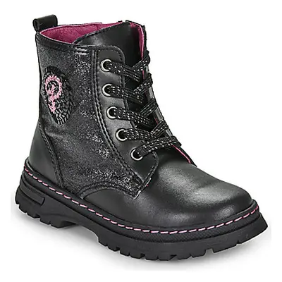 Pablosky 433915-J girls's Children's Shoes (High-top Trainers) in Black