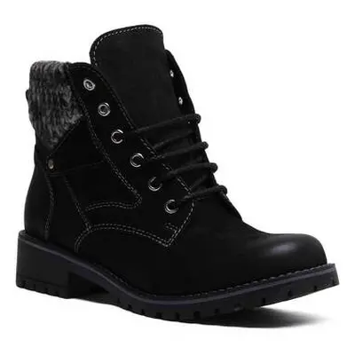 Justinreess England Sophia women's Low Ankle Boots in Black