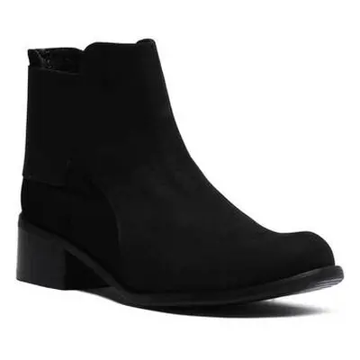 Justinreess England Orchid women's Low Ankle Boots in Black