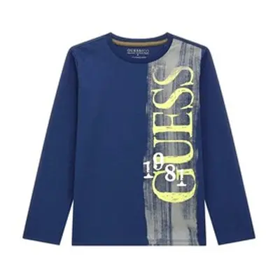 Guess LS T SHIRT boys's in Blue