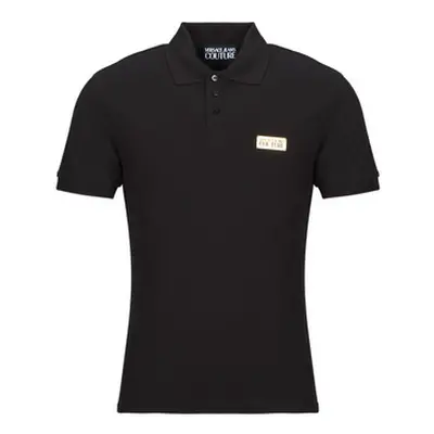 Versace Jeans Couture POLO77GAGT08 men's Polo shirt in Black