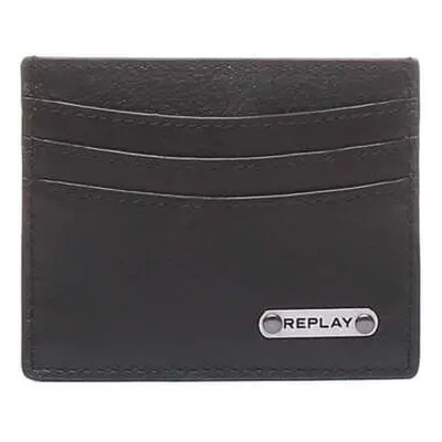 Replay Mens Card Holder men's Purse wallet in Black