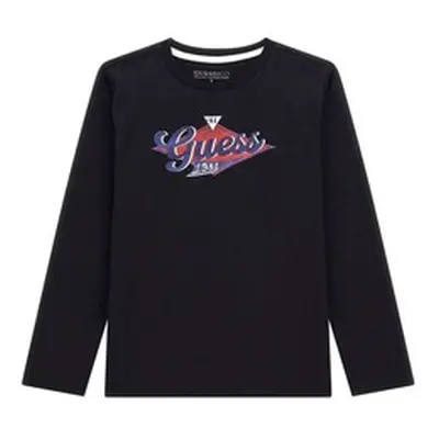 Guess LS T SHIRT boys's in Black