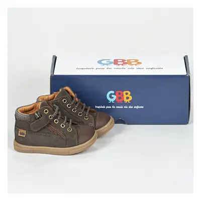 GBB GENIN boys's Children's Shoes (High-top Trainers) in Brown