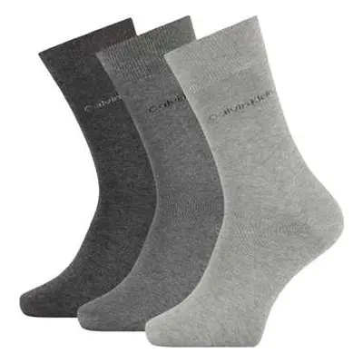 Calvin Klein Jeans 3 Pack Logo Socks Grey Combo men's Stockings in Grey