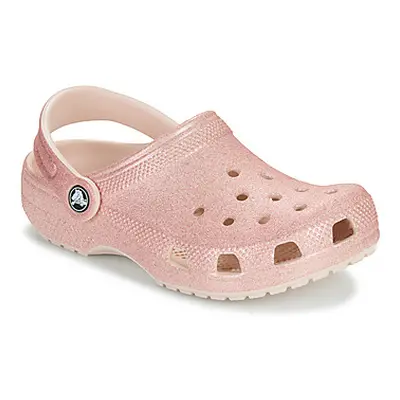 Crocs Classic Glitter Clog K girls's Children's Clogs (Shoes) in Pink