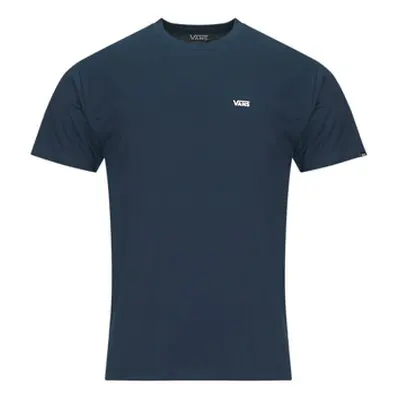 Vans MN LEFT CHEST LOGO TEE men's T shirt in Marine