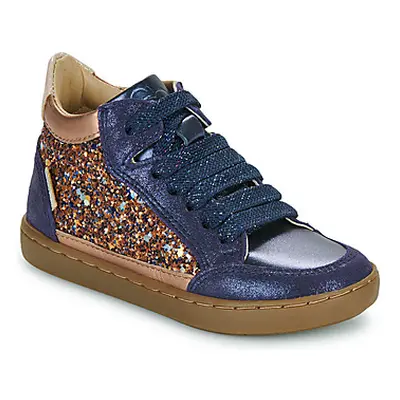 Shoo Pom PLAY CONNECT girls's Children's Shoes (High-top Trainers) in Blue