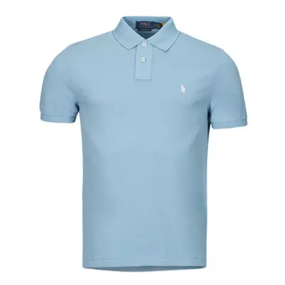 Polo Ralph Lauren POLO AJUSTE DROIT EN COTON BASIC MESH men's Polo shirt in Blue