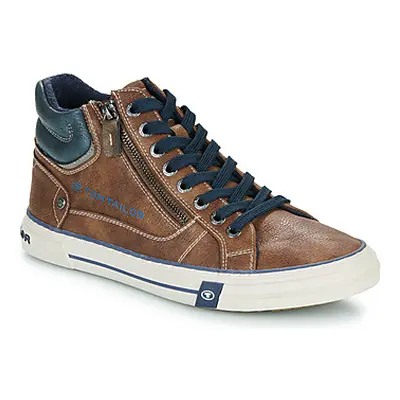 Tom Tailor BINUSA men's Shoes (High-top Trainers) in Brown