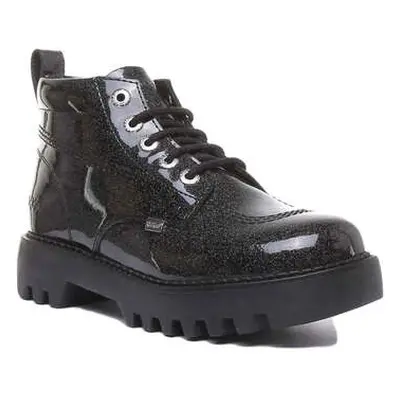 Kickers Kizziie Hi Platform women's Low Ankle Boots in Black