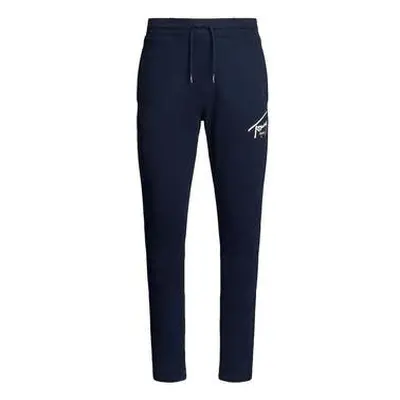 Tommy Jeans Signature Logo Graphic Slim Joggers Dark Night Navy men's Sportswear in Blue