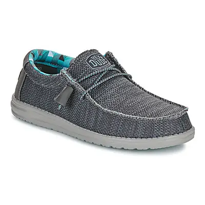 HEYDUDE Wally Sox men's Slip-ons (Shoes) in Grey