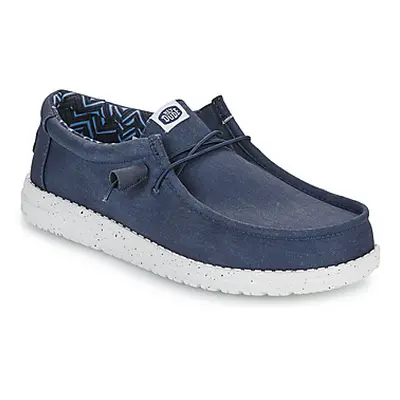 HEYDUDE Wally Canvas men's Slip-ons (Shoes) in Marine