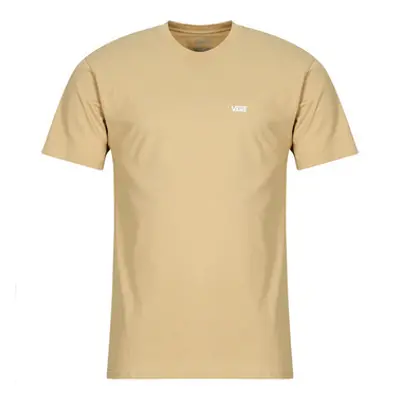 Vans MN LEFT CHEST LOGO TEE men's T shirt in Beige