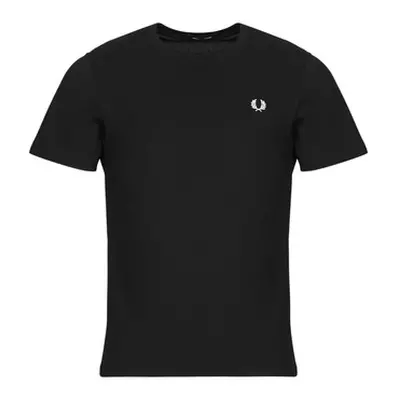 Fred Perry CREW NECK men's T shirt in Black