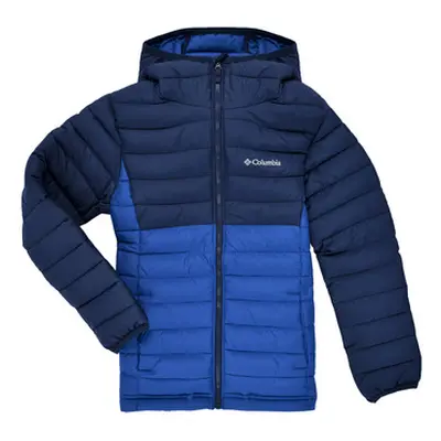 Columbia Powder Lite II Hooded Jacket boys's Children's Jacket in Blue