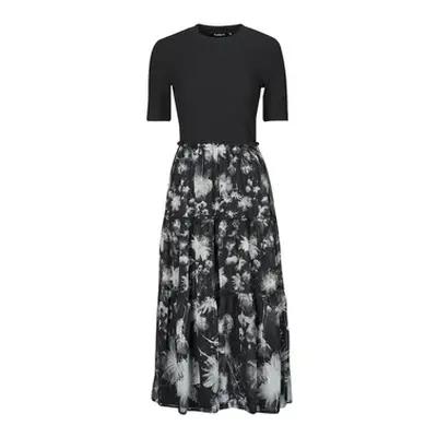 Desigual VEST INIDANÁPOLIS women's Long Dress in Black