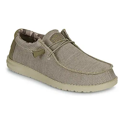 HEYDUDE Wally Sox men's Slip-ons (Shoes) in Beige