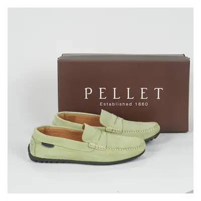 Pellet CADOR men's Loafers / Casual Shoes in Green